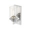 Z-Lite Savannah 1 Light Wall Sconce, Chrome & Clear 462-1S-CH - alternate 3